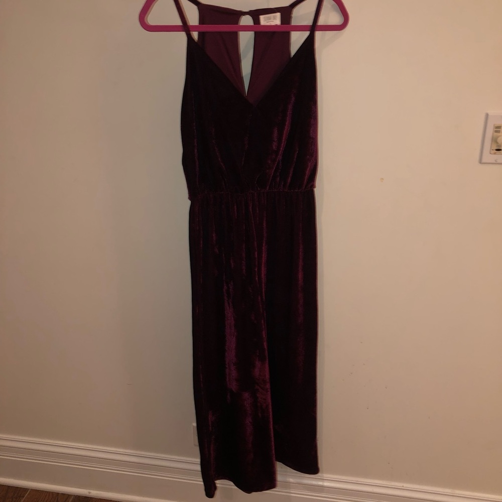 RED VELVET JUMPSUIT